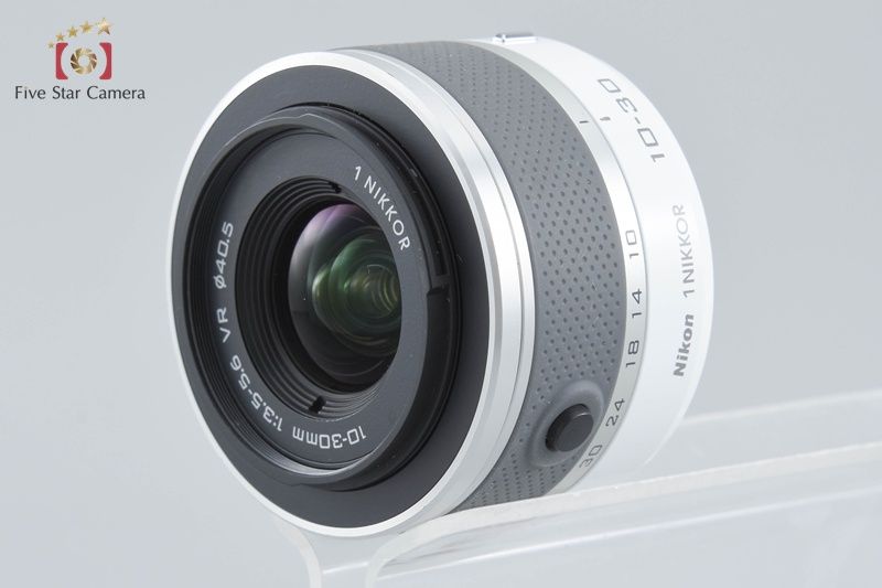 【中古】Nikon ニコン 1 J1 標準ズームレンズキット ホワイト シャッター回数僅少