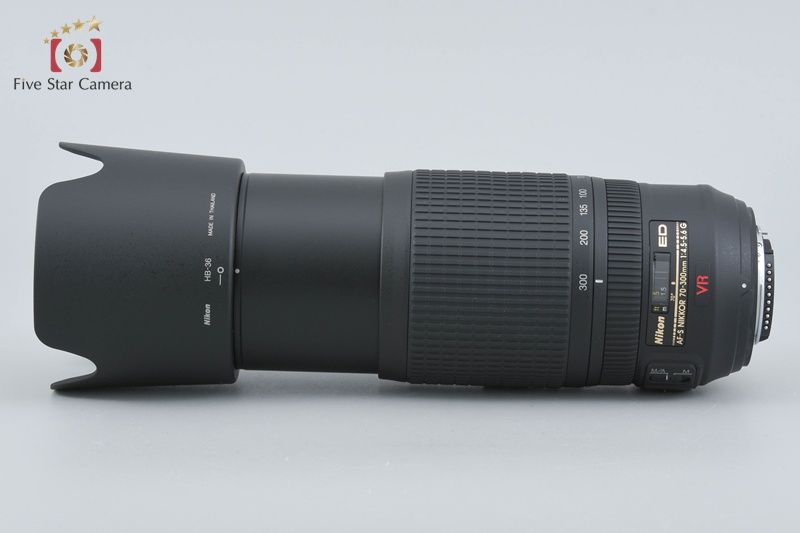 【中古】Nikon ニコン AF-S NIKKOR 70-300mm f/4.5-5.6 G ED VR 元箱付き