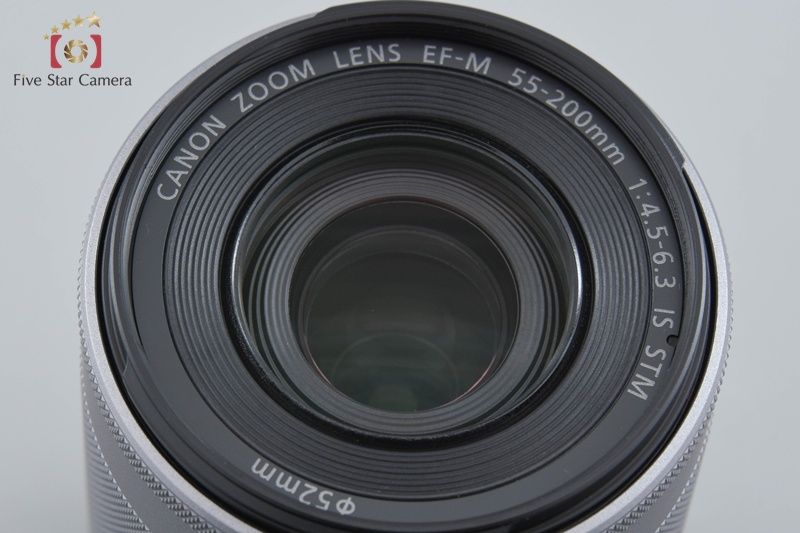 【中古】Canon キヤノン EF-M 55-200mm f/4.5-6.3 IS STM シルバー