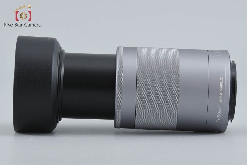 【中古】Canon キヤノン EF-M 55-200mm f/4.5-6.3 IS STM シルバー