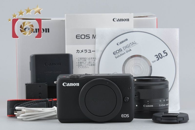 【中古】Canon キヤノン EOS M10 EF-M 15-45 IS STM レンズキット ブラック 元箱付き