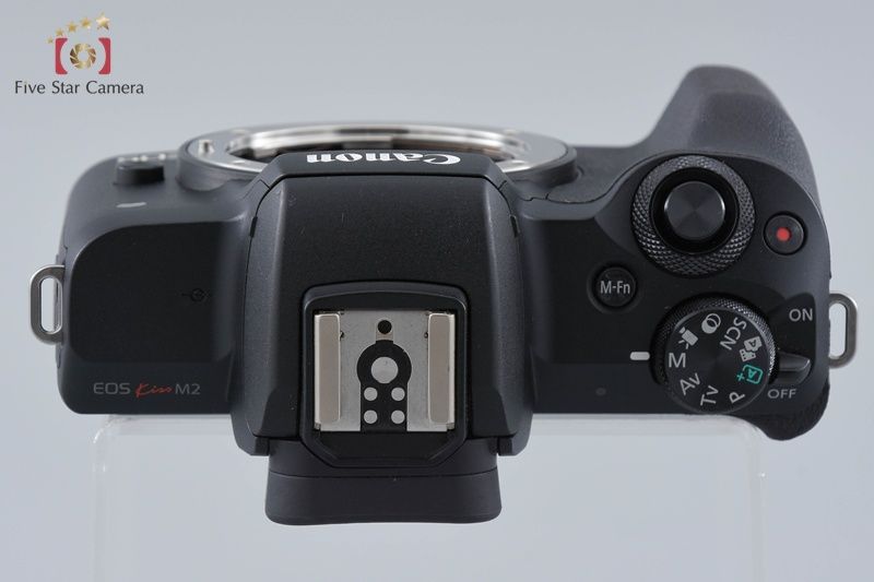 【中古】Canon キヤノン EOS Kiss M2 ブラック ミラーレス一眼カメラ シャッター回数僅少