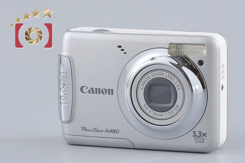 カメラ 【】Canon キヤノン PowerShot A480 シルバー コンパクト