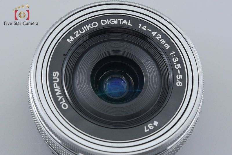 【中古】OLYMPUS オリンパス M.ZUIKO DIGITAL ED 14-42mm f/3.5-5.6 EZ シルバー