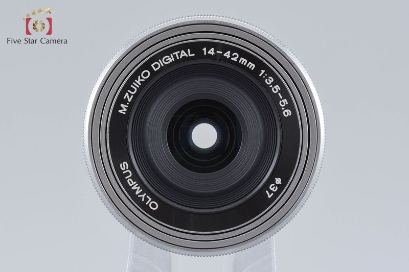 【中古】OLYMPUS オリンパス M.ZUIKO DIGITAL ED 14-42mm f/3.5-5.6 EZ シルバー