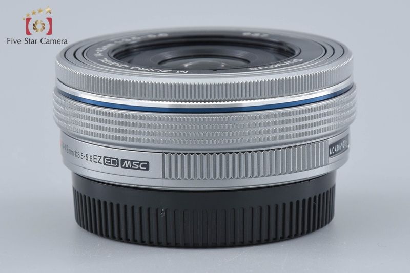 【中古】OLYMPUS オリンパス M.ZUIKO DIGITAL ED 14-42mm f/3.5-5.6 EZ シルバー
