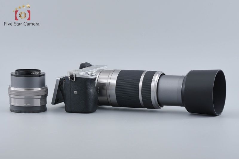 【中古】SONY ソニー α6400 ILCE-6400 シルバー ダブルズームレンズキット 元箱付き