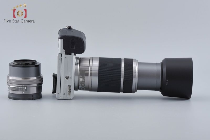 【中古】SONY ソニー α6400 ILCE-6400 シルバー ダブルズームレンズキット 元箱付き