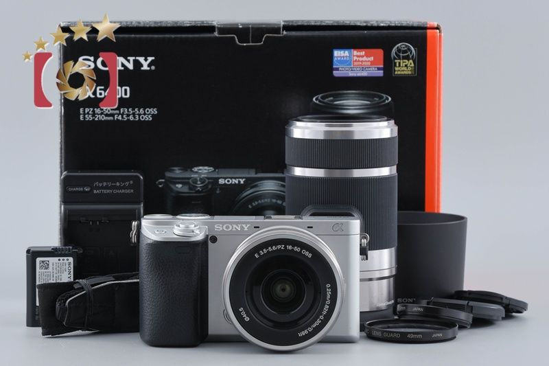 【中古】SONY ソニー α6400 ILCE-6400 シルバー ダブルズームレンズキット 元箱付き