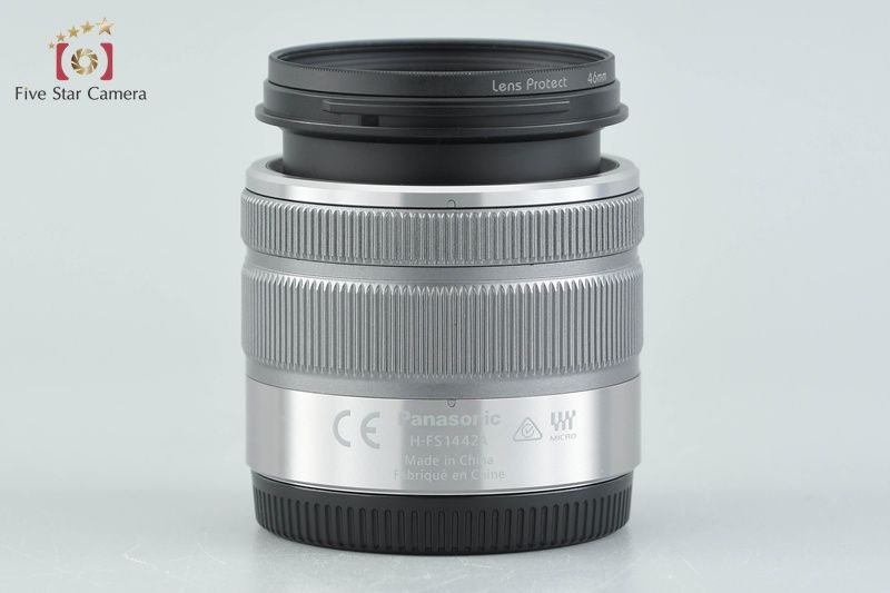 【中古】Panasonic パナソニック LUMIX G VARIO 14-42mm f/3.5-5.6 ASPH. MEGA O.I.S. H-FS1442A ブラック