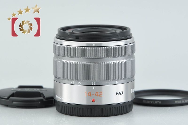【中古】Panasonic パナソニック LUMIX G VARIO 14-42mm f/3.5-5.6 ASPH. MEGA O.I.S. H-FS1442A ブラック