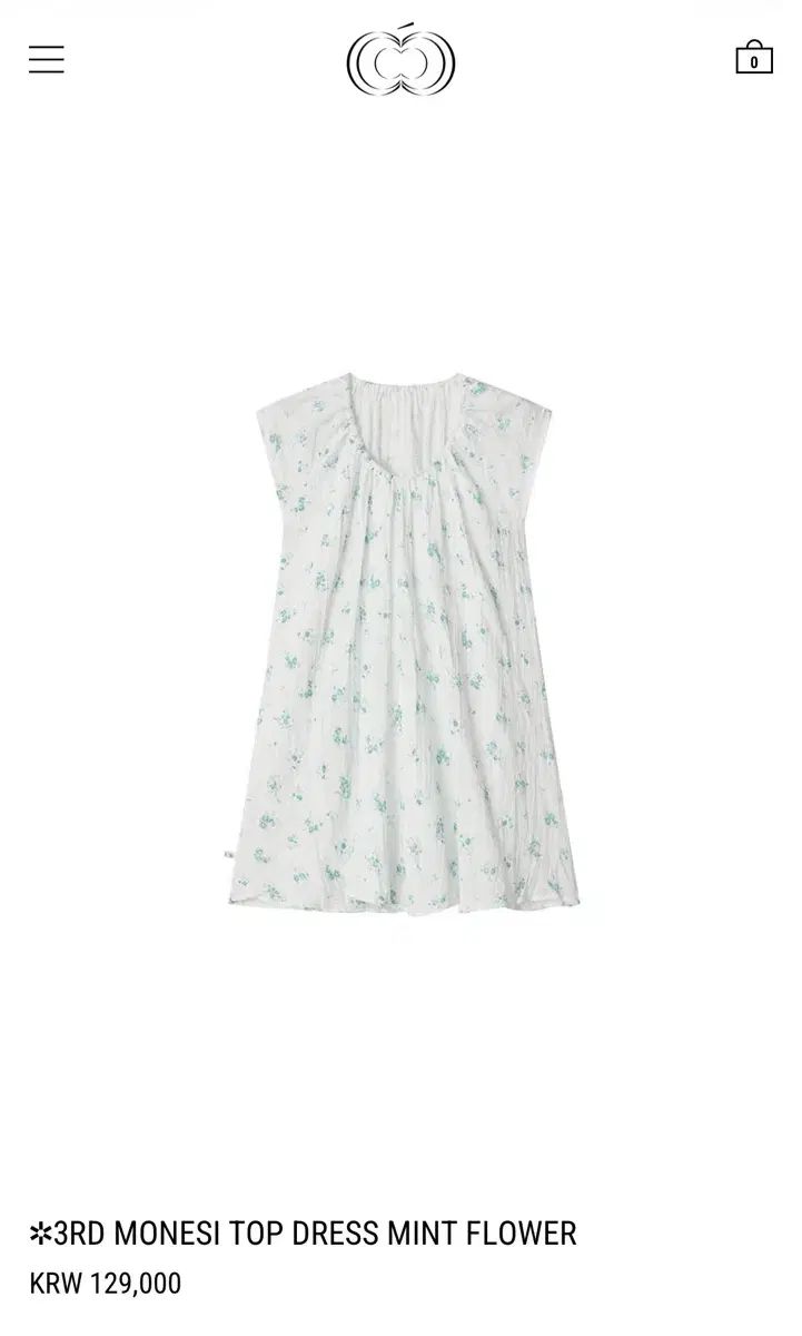 コロシンス MONESI TOP DRESS MINT FLOWER