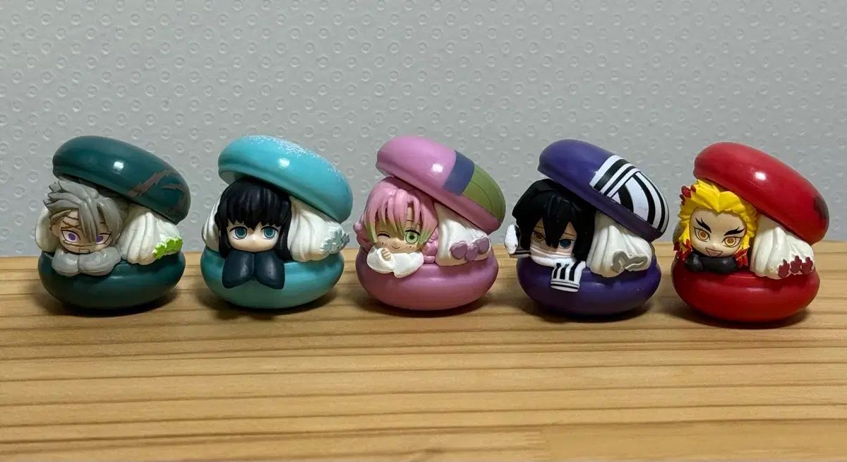 鬼滅の刃 マカロン ガチャ 5種 フルセット