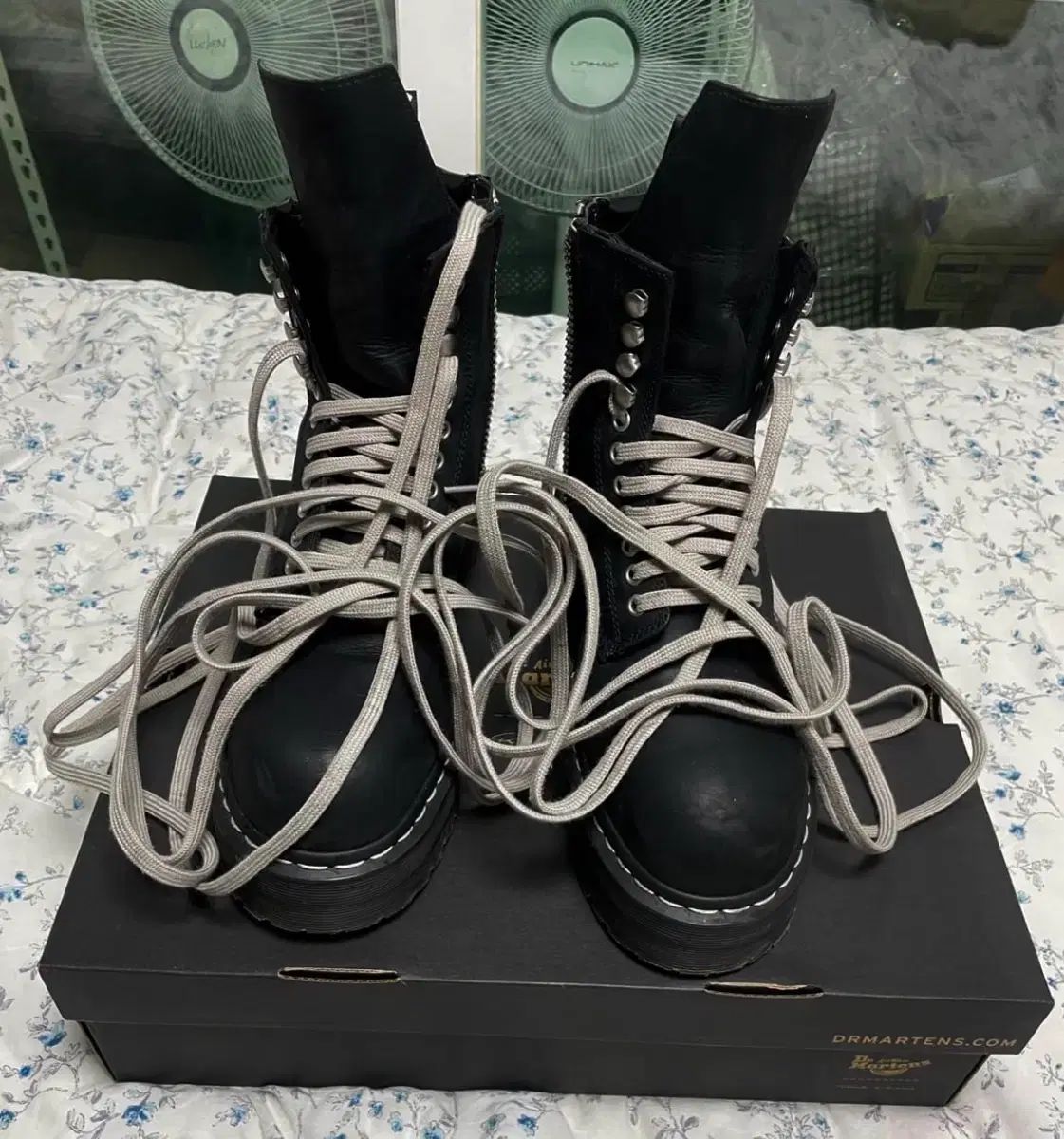 DR. MARTENS ドクターマーチン x RICK OWENS リックオウエンス クアッド ソール スチール トゥー