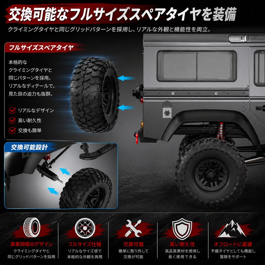 ラジコン ラジコンカー オフロード 大型 高速性能 スケール1/8 四駆