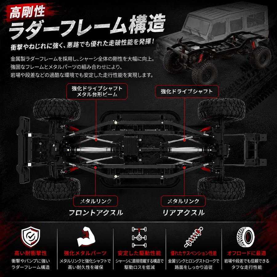 ラジコン ラジコンカー オフロード 大型 高速性能 スケール1/8 四駆