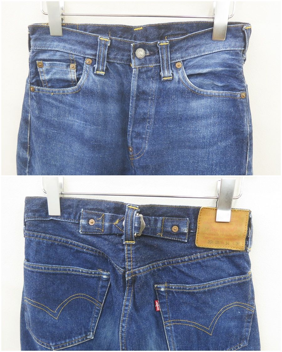 ☆7793☆Levi's リーバイス 201XX ボタン裏555 バレンシア ビッグE