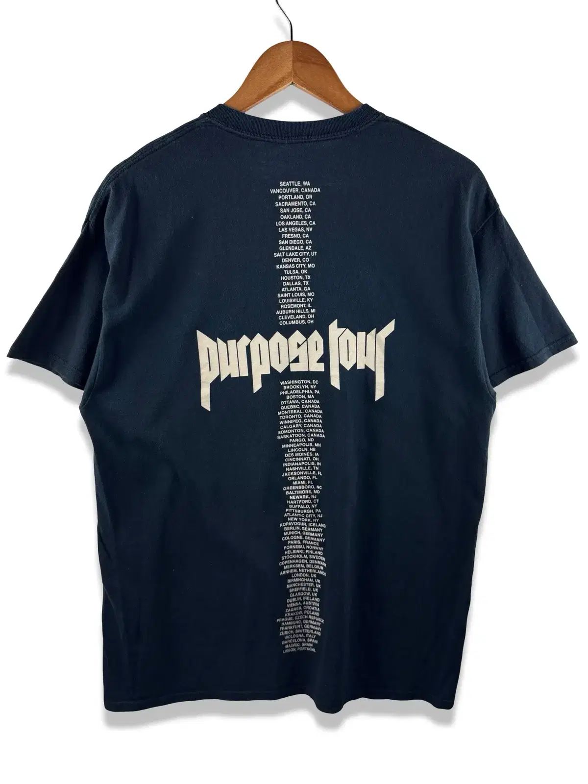 ジャスティン・ビーバー パーパス ワールドツアー ブートレッグ Tシャツ 3930