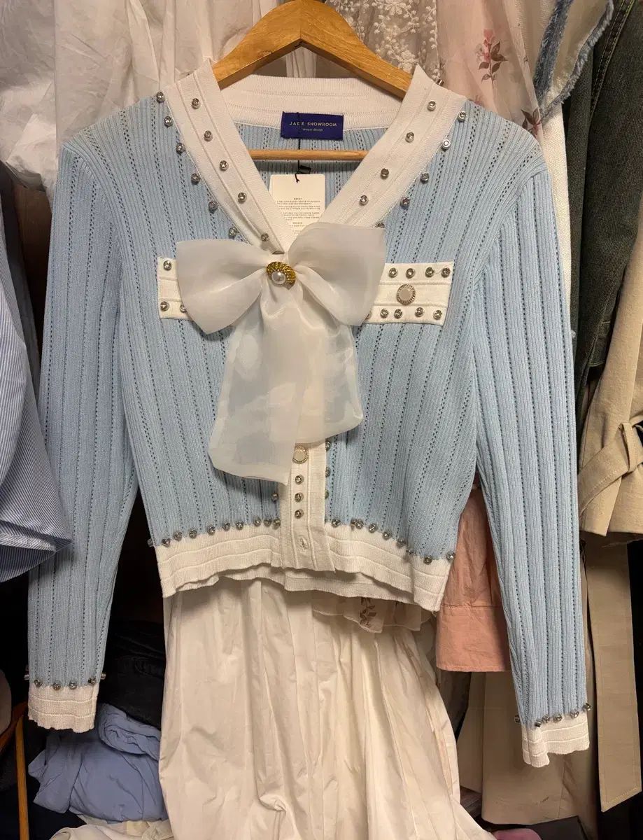 ジェイド ローラ リー ribbon カーディガン