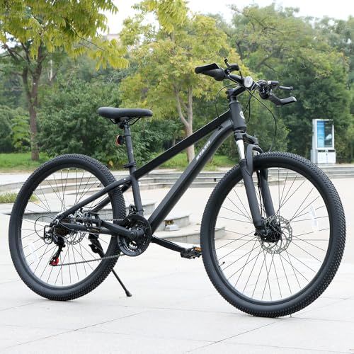 マウンテンバイク 自転車 26インチ シマノ21段変速 フロントサスペンション 前後ディスクブレーキ クロスバイク MTB 通勤通学Ju