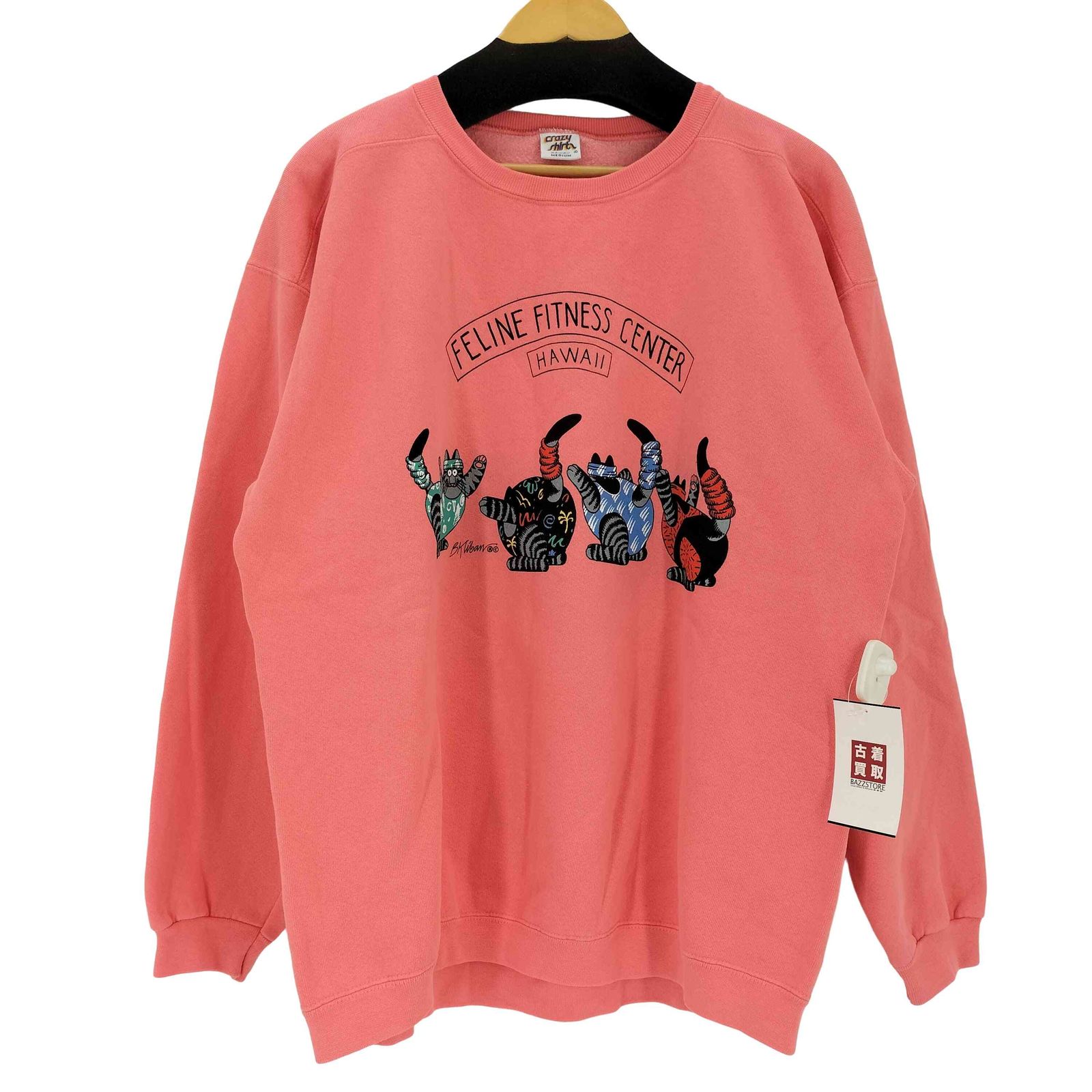 クレイジーシャツ CRAZY SHIRTS USA製 キャラクタープリントスウェット 