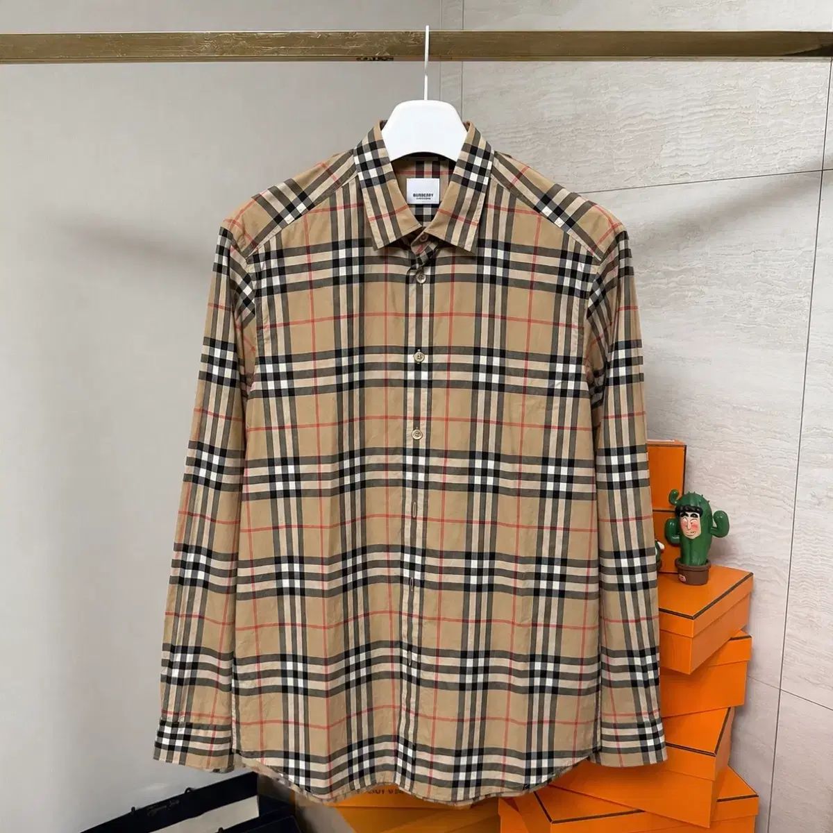 { XL } バーバリー チェック ロゴ シャツ
