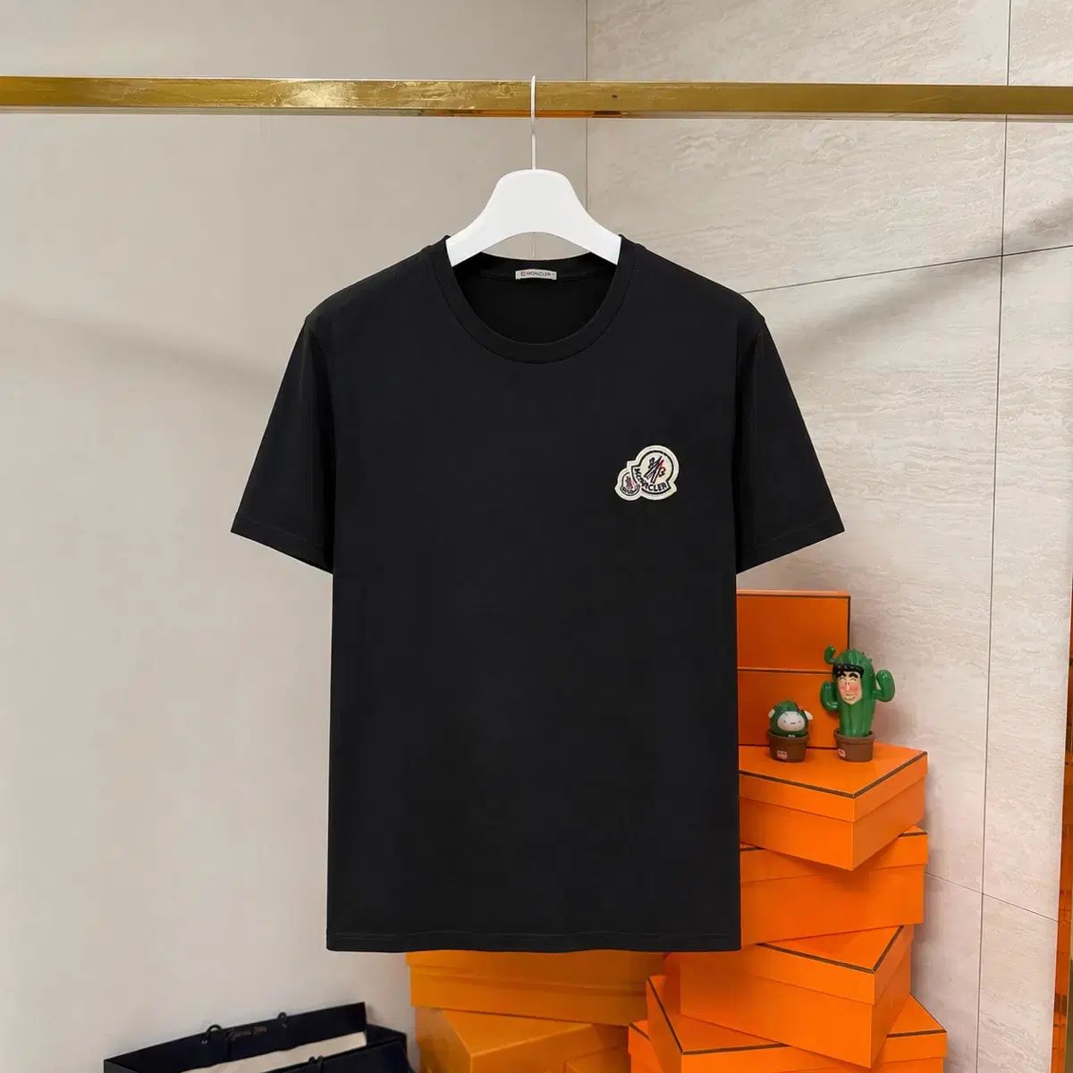{ 3XL } モンクレール ダブル ロゴ 半袖 Tシャツ