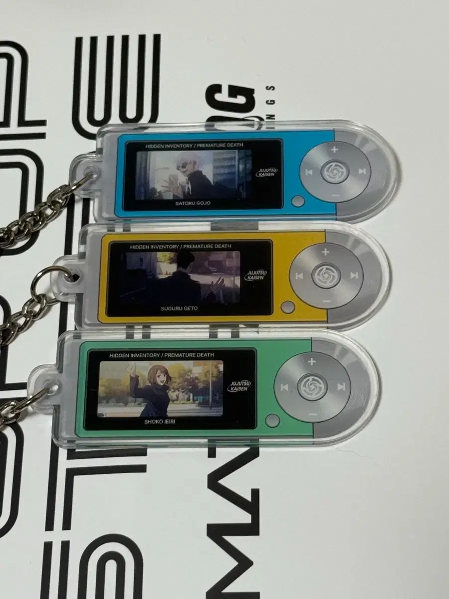 呪術廻戦 ママ ポップアップ 懐玉・玉折 プレイヤー風キーホルダー 五条 夏油(ゲトウ) 家入 硝子