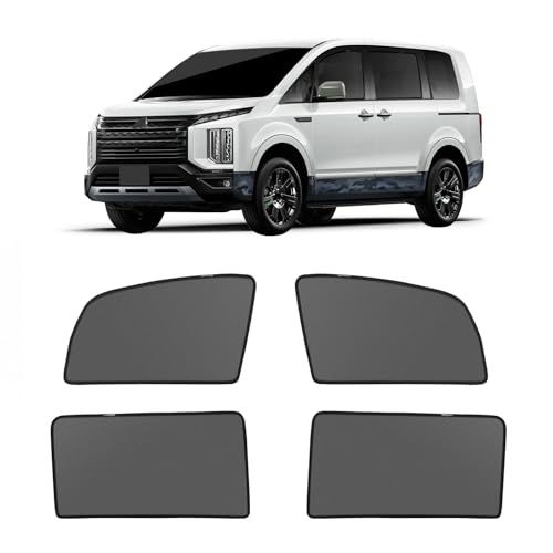 新型 三菱 デリカ D5 2007年1月-2018 メッシュカーテン マグネット式 遮光 換気 サイドバイザー 車用 Delica D5 CV系 サンシェード 車種専用設計 虫除け 折り畳み式 日除け アクセサリー カスタム パーツ 4枚as 3bfca098