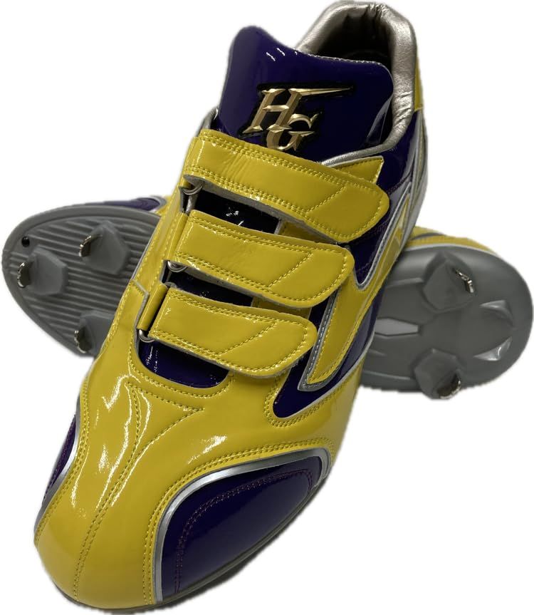 新品 HI-GOLD ハイゴールド 限定 エナメルカラースパイク 樹脂ソール埋込式固定金具(7本歯)PRS-003B 27.0cm