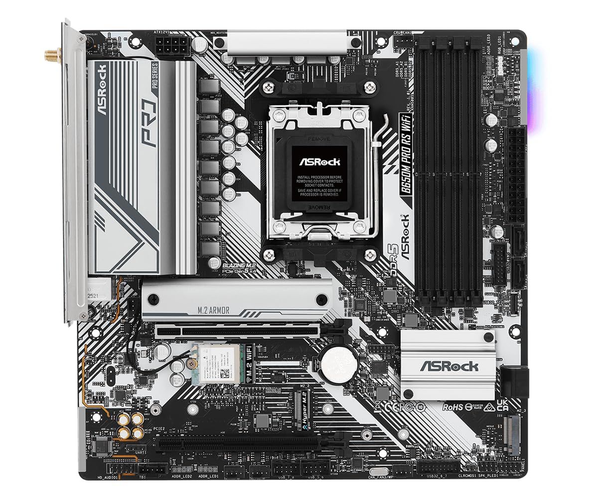 新品 Asrock B650MProRSWiFi Mb Asrockb650m Pro Rs WiFi R。
