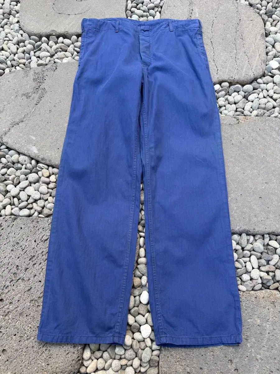 1980s GERMAN HBT INK BLUE ヘリンボーンツイル ワークパンツ 10,389円