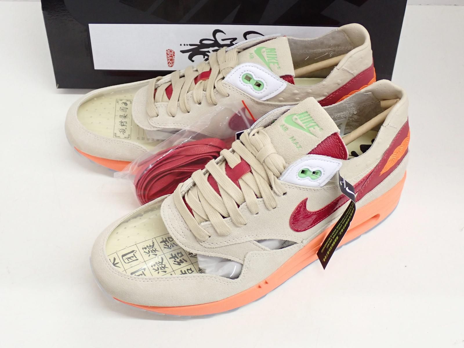 ★7731☆NIKE ナイキ × CLOT クロット AIR MAX 1 KISS OF DEATH エア マックス 1 DD1870-100 スニーカー　未使用美品　26.5㎝
