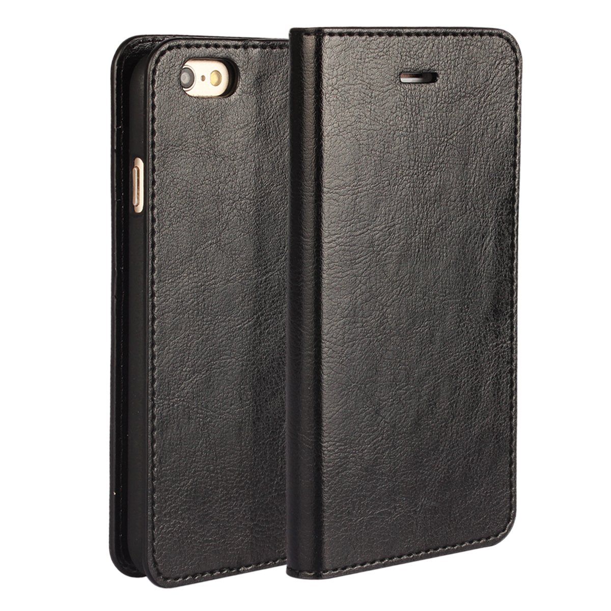 Brand New Pelanty for iPhone 6 Plus Case, Notebook Type for iPhone 6s Plus 5.5" Cell Phone Cover, Handmade Genuine Leather, Wallet Cover, Card Storage Stand Function, Shockproof, No Magnet, No Closure, No Strap, iPhone 6/6splus Smartphone