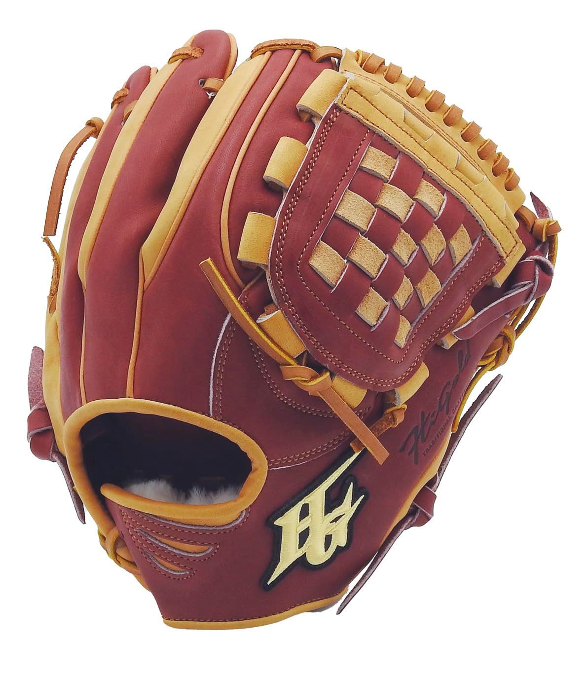 新品 真極シリーズ MKG2026L オールターゲットグラブ 遊撃手・二塁手用 ダークレッド×タン LH 右投