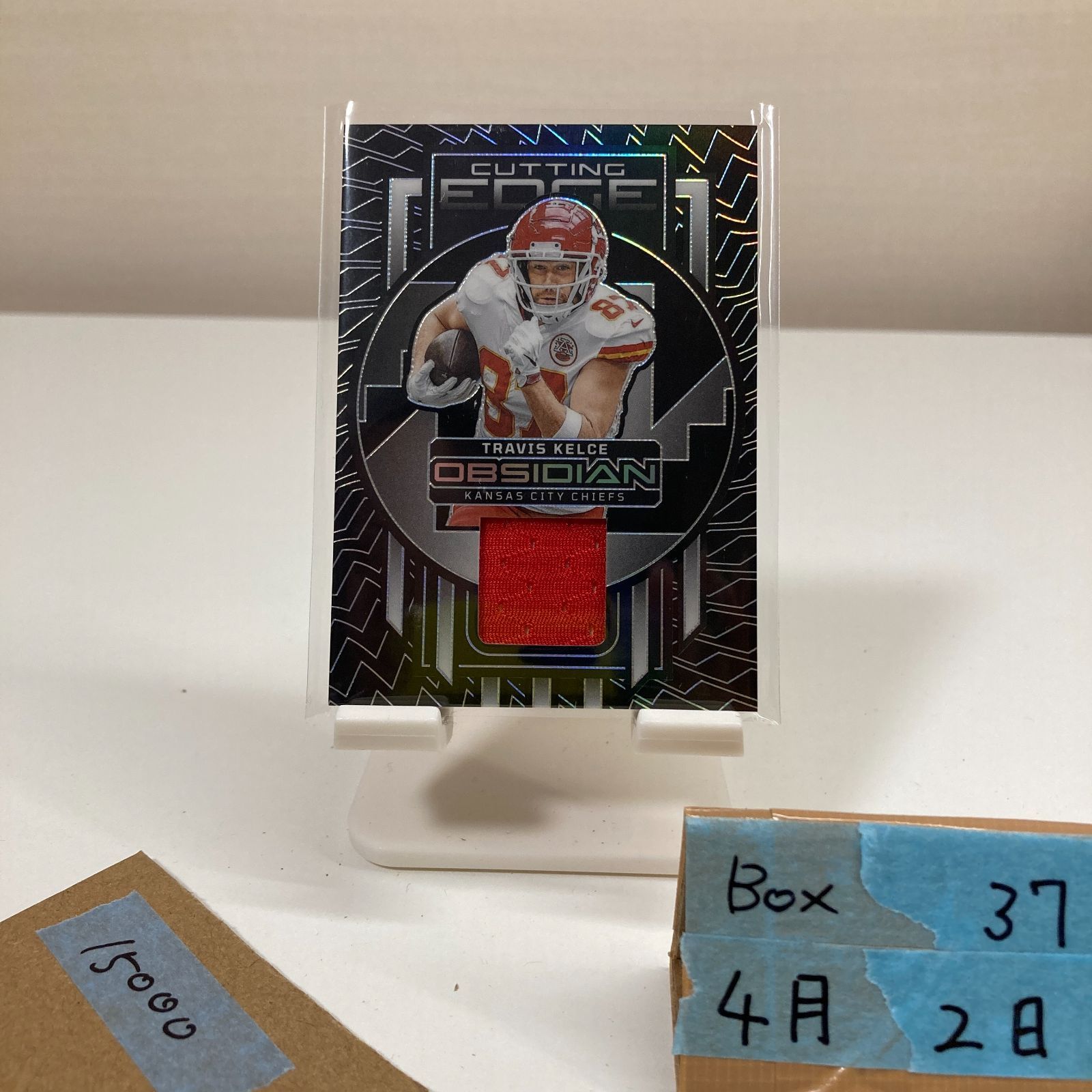 2023 Panini Obsidian Travis Kelce 080/199 Kansas City Chiefs Cutting Edge ジャージ カード