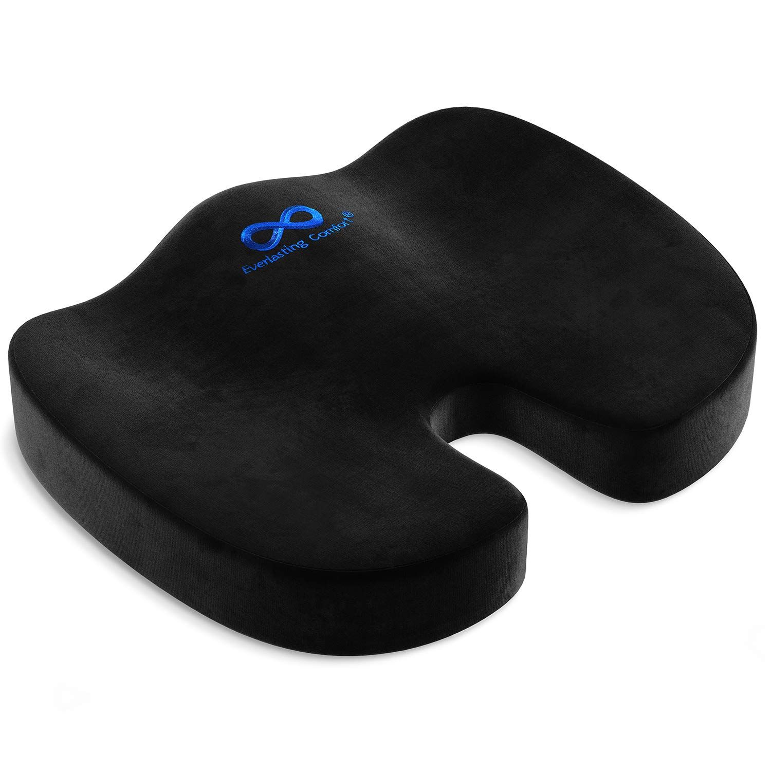 Everlasting Comfort 低反発クッション オフィスチェア用 車用クッション 快適な座り心地 人間工学デザイン オフィスアクセサリー 座布団 低反発 サポートクッションas 0a93d791