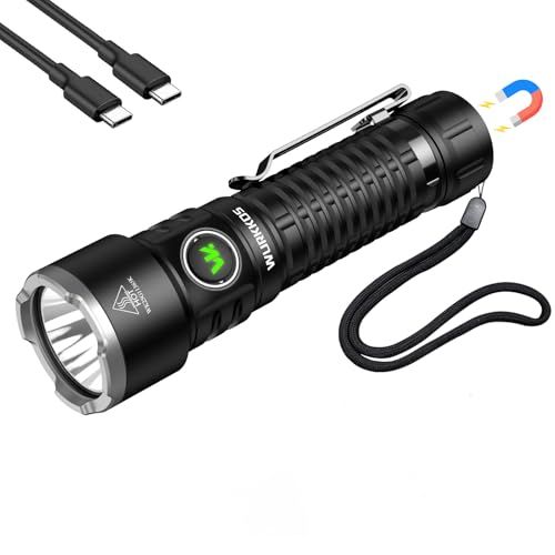 Wurkkos TS28 懐中電灯 充電式 LEDライト 3200ルーメン 超高輝度 506m照射距離 磁吸機能 USB-C急速充電 5000mAh大容量バッテリー 8種類照明モード 2種類操作モード IP68防水 耐衝撃 長時間点灯 キャン 2fd6641f 8,435円