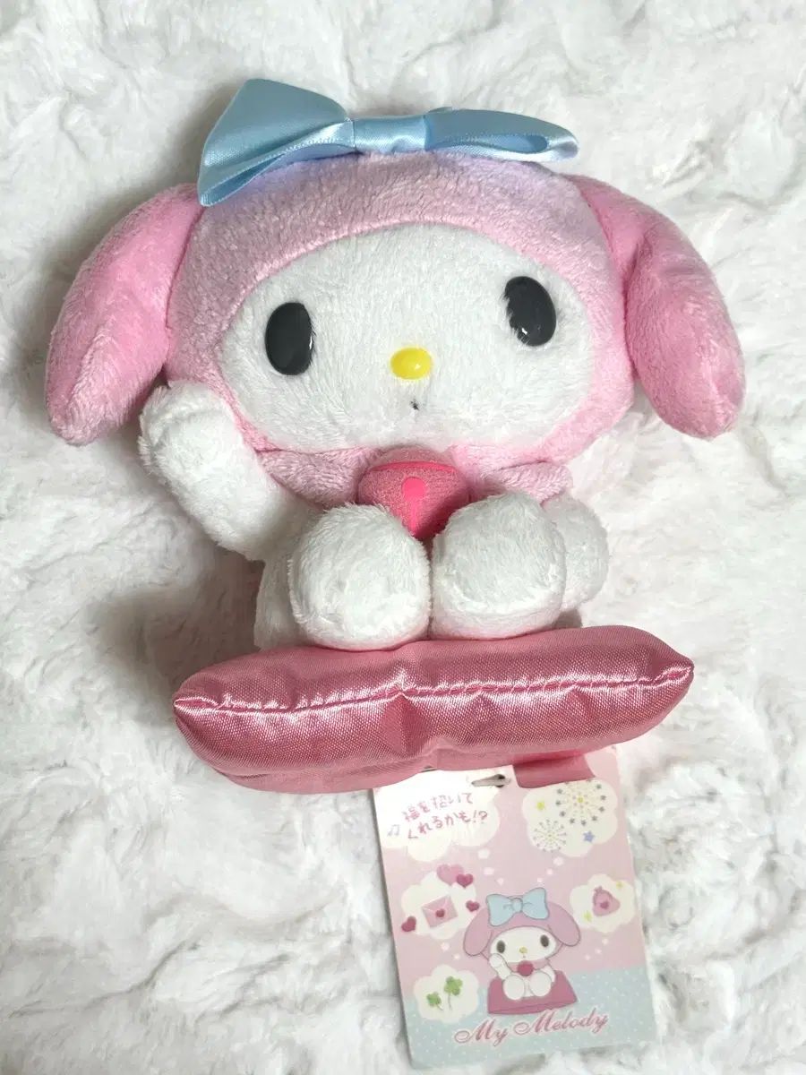 タグ付き 經典 マイメロディ 招き猫 ぬいぐるみ マイメロディ サンリオ