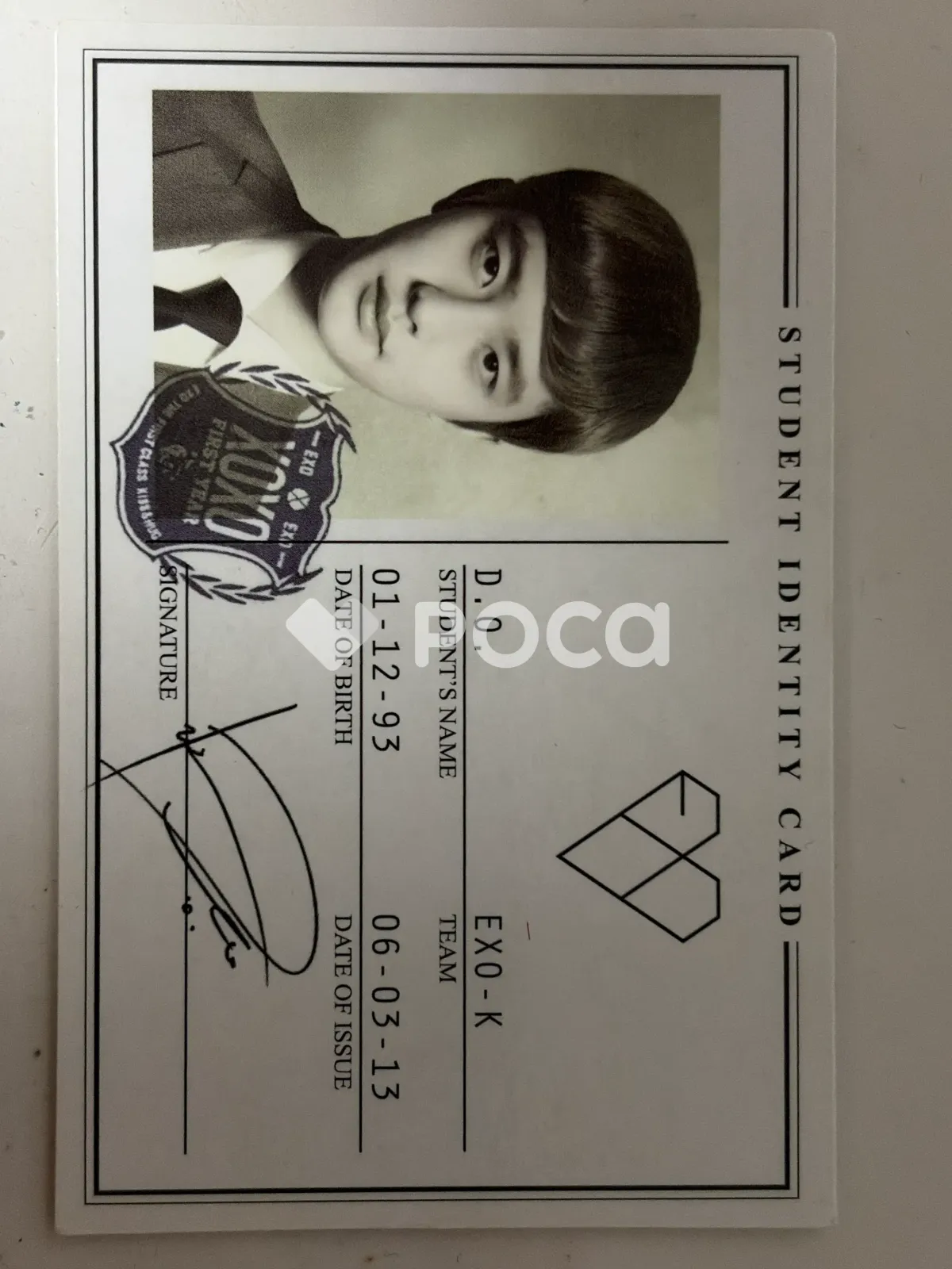 D.O. – XOXO core album photocard (Expansion) photocard