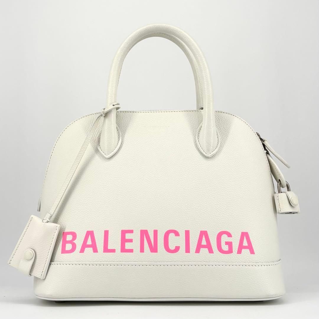 BALENCIAGA バレンシアガ ヴィル トップハンドル ロゴ 2way レザー