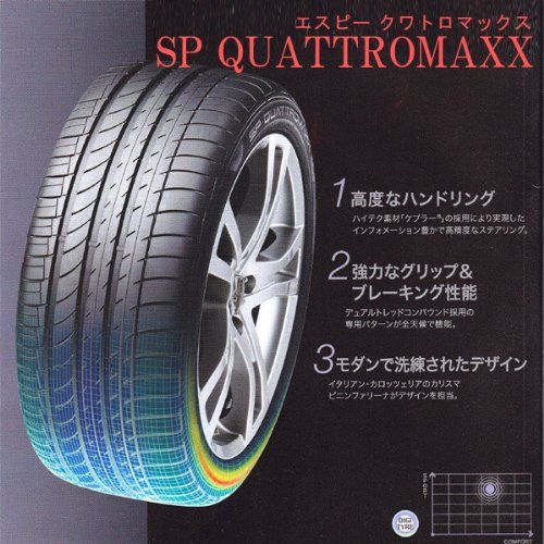 新品 ダンロップ(DUNLOP) サマータイヤ QUATTROMAXX SP MAX 255/55R18 109Y