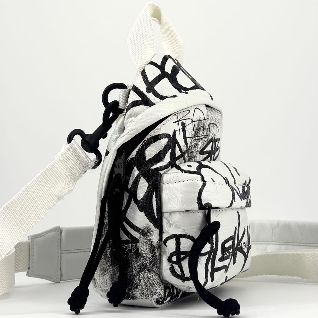 BALENCIAGA バレンシアガ エクスプローラー グラフィティ レザー ミニ