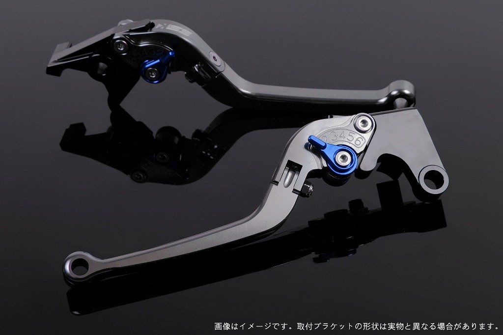 新品 SSK スピードラ アジャストレバーセット スタンダード可倒式 レバー本体カラー:チタン アジャスターカラー:ブルー DUACTI モンスター797 2017-2020 モンスター821 2018-2020 スクランブラー デザートスレッド 2017