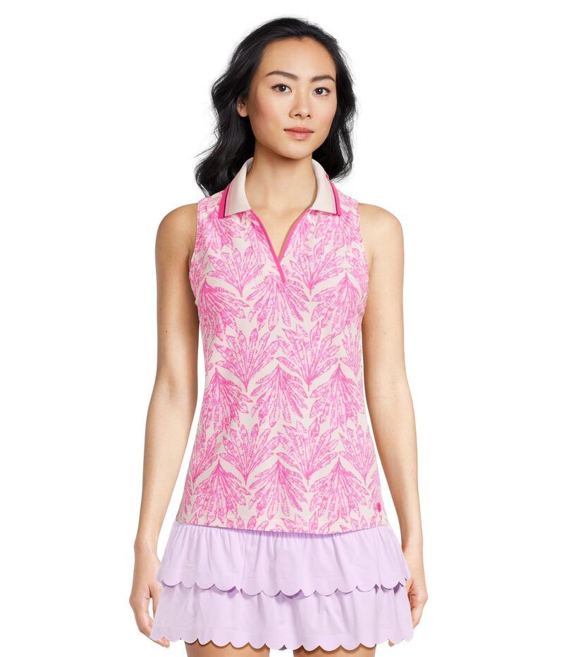 リリーピュリッツァー レディース トップス シャツ Lilly Pulitzer Alister Polo Upf 50 Pink Blisshady Babe ピンク