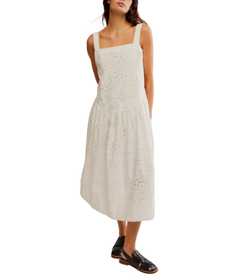 フリーピープル レディース トップス ワンピース ミディ Free People Primavera Eyelet Midi White ホワイト