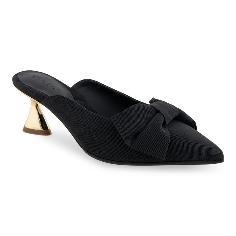 エアロソールズ レディース シューズ ヒール Aerosoles Juju Black Fabric ブラック