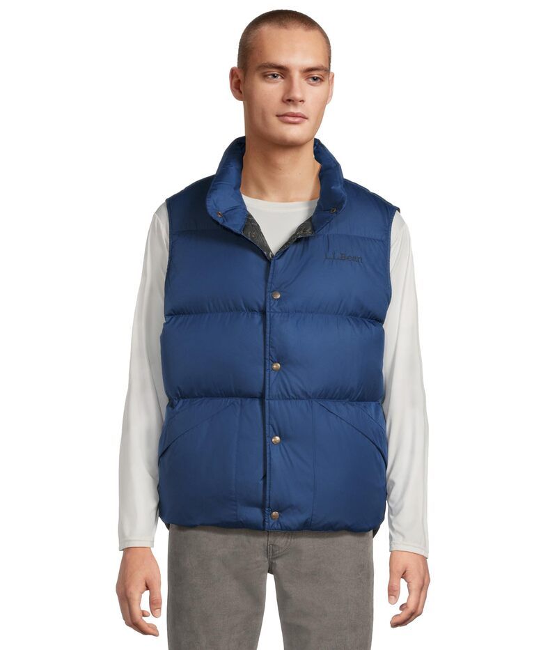エルエルビーン メンズ アウター コート ベスト ダウン LLBean Trail Model Down Vest 82 Collegiate Blue ブルー