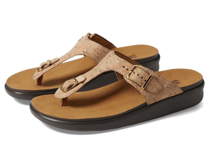 サス レディース シューズ サンダル SASanibel Comforthong Sandal Golden Cork