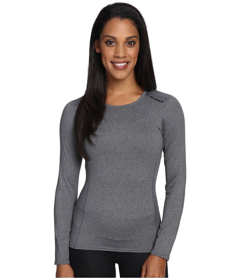 ホットチリーズ レディース トップス シャツ クルーネック Hot Chillys MicroElite Chamois Crew Neck Granite